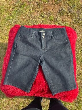 d. jeans Dark Indigo Denim Shorts